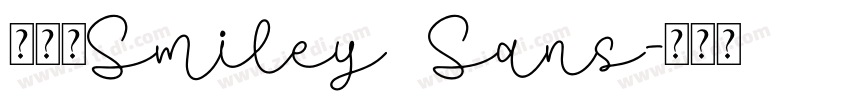得意黑Smiley Sans字体转换
